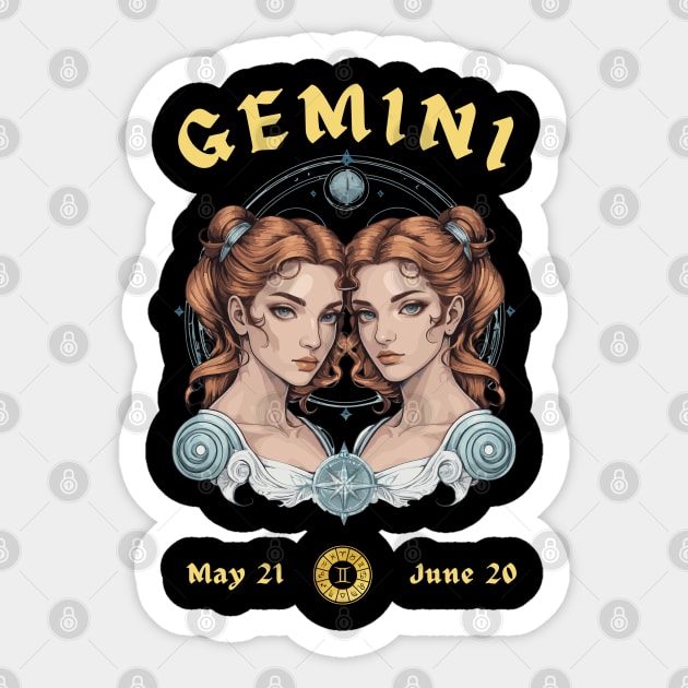 Perfect Gift For a Gemini Sticker by Ironclaw